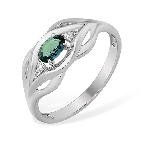 Кольцо декоративное из серебра вид 1