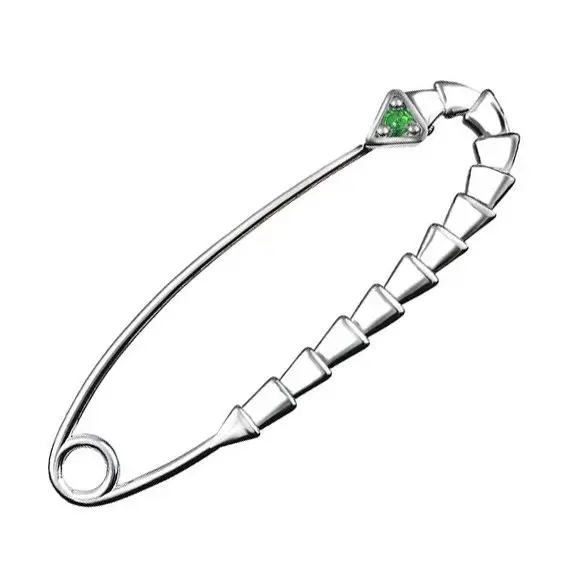 Брошь-булавка "Змея" СЧАСТЬЕ-Б-034