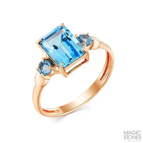 Кольцо декоративное из красного золота