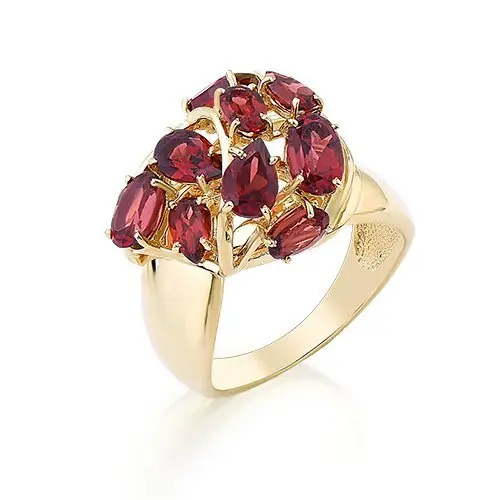 Кольцо декоративное из красного золота