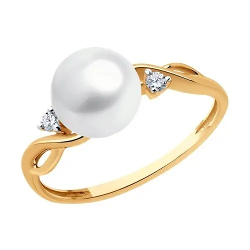 Кольцо декоративное из красного золота