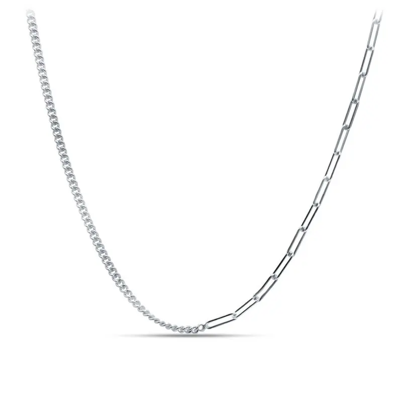 Цепь колье из серебра