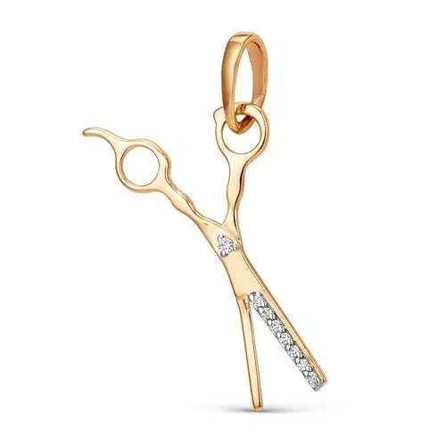 Подвеска декоративная из красного золота