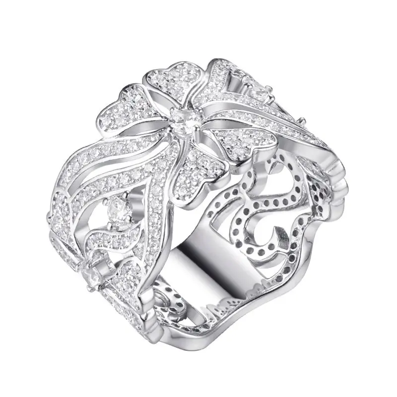 Кольцо декоративное из серебра