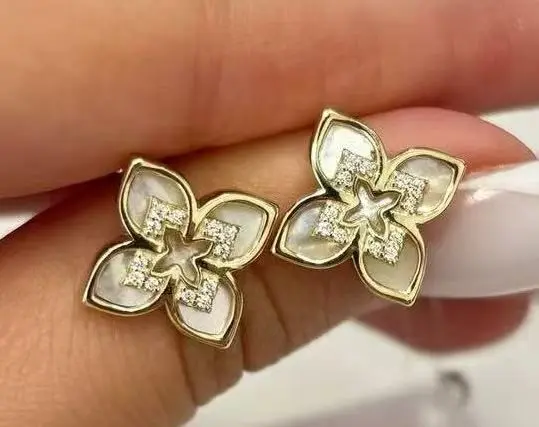 Серьги пуссеты из серебра