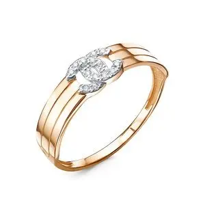 Кольцо декоративное из красного золота