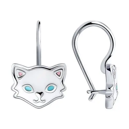Серьги детские из серебра