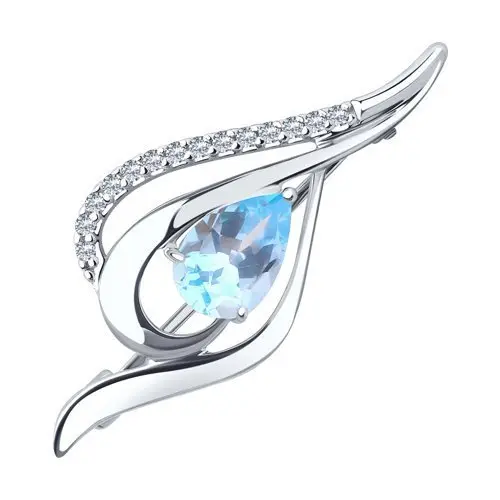 Брошь из серебра