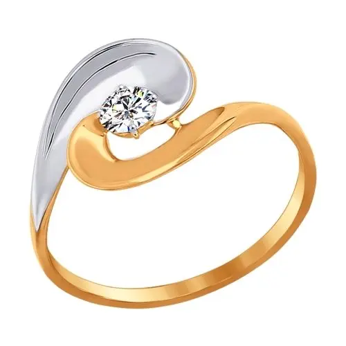 Кольцо декоративное из красного золота