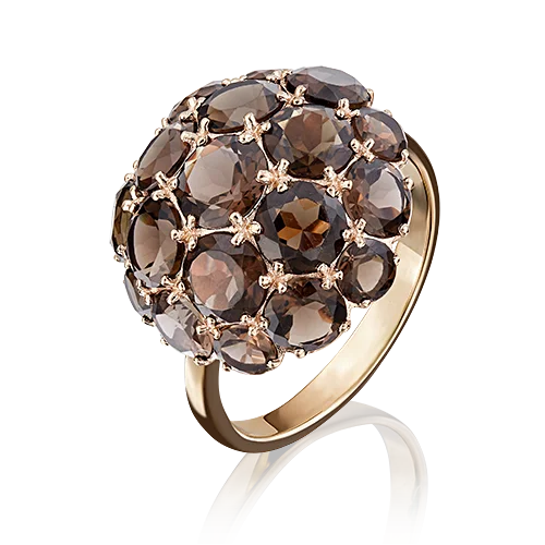 Кольцо декоративное из красного золота