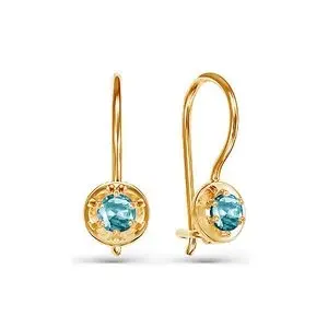 Серьги детские из красного золота