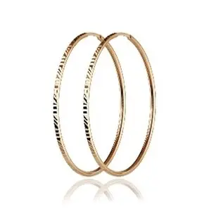 Серьги конго из красного золота