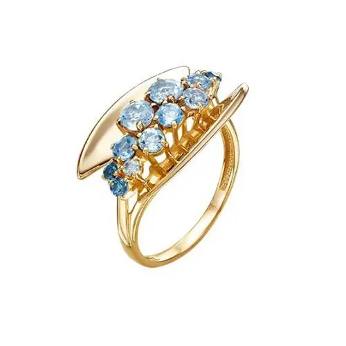 Кольцо декоративное из красного золота