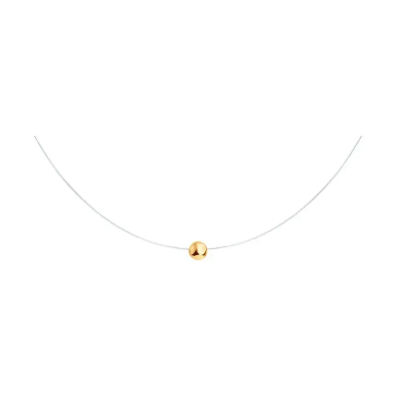 Цепь шнурок из красного золота