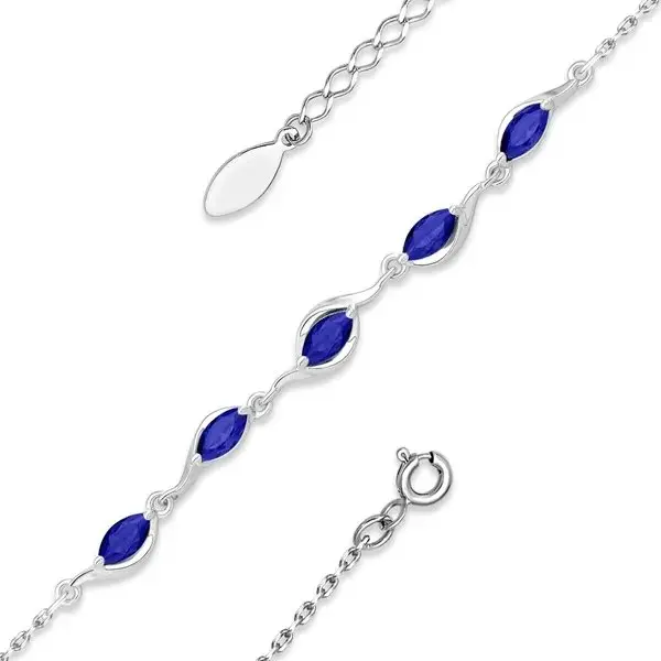 Браслет декоративный из серебра