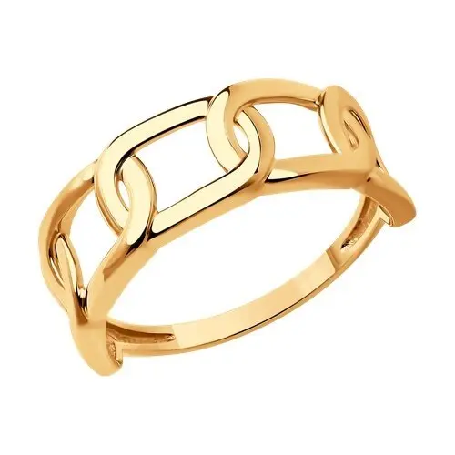 Кольцо декоративное из красного золота