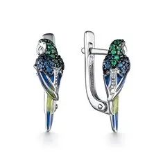 Серьги детские из серебра
