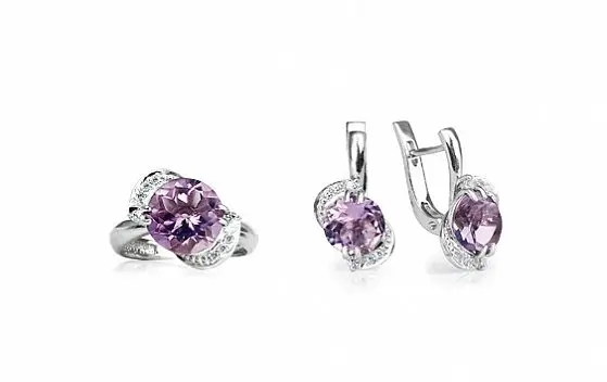 Кольцо декоративное из серебра