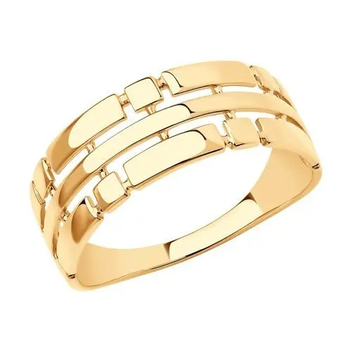 Кольцо декоративное из красного золота