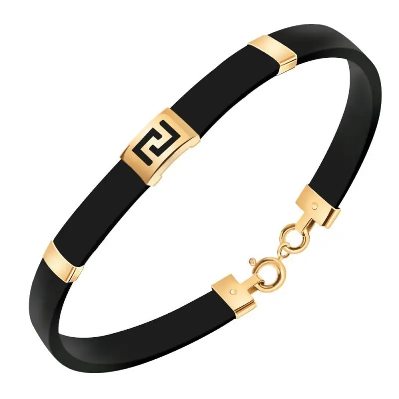 Браслет шнурок из красного золота