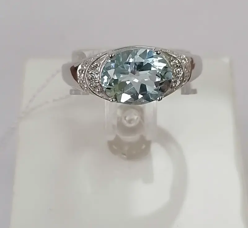 Кольцо декоративное из серебра