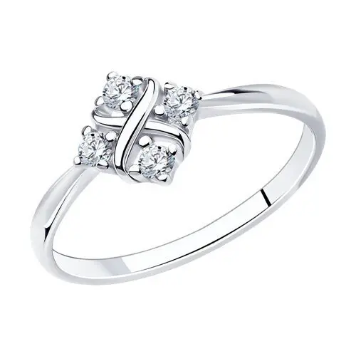 Кольцо декоративное из серебра