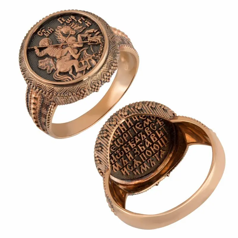 Печатка из красного золота