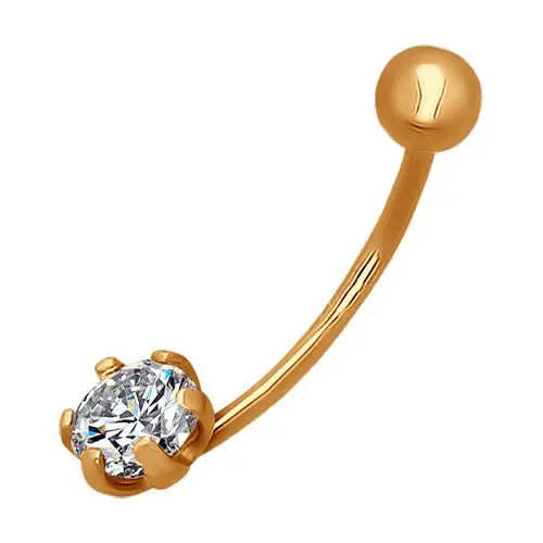 Пирсинг из красного золота