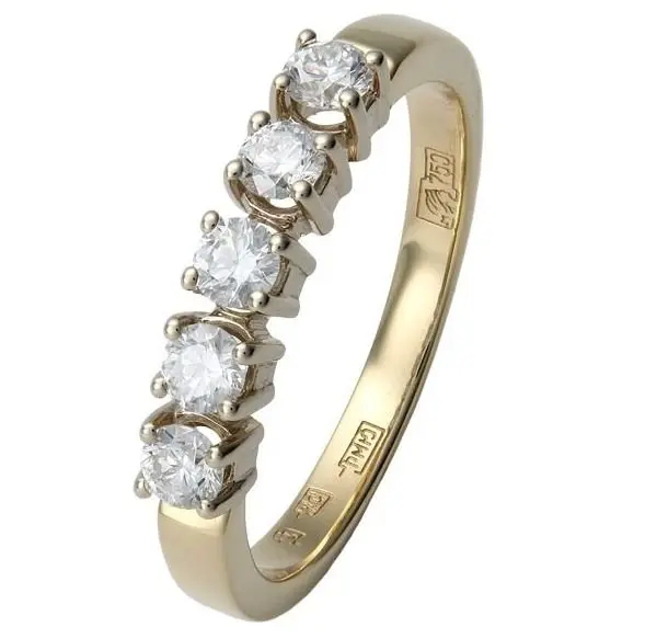 Кольцо декоративное из желтого золота