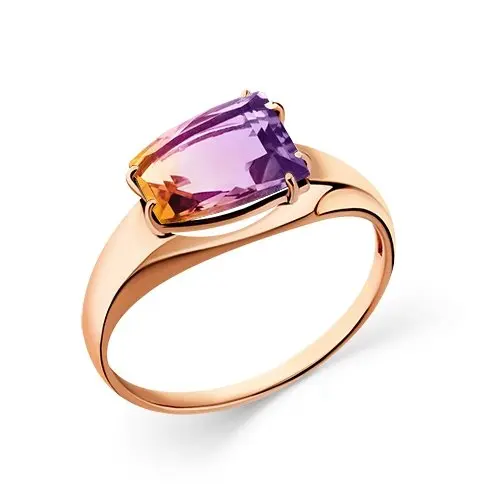 Кольцо декоративное из красного золота