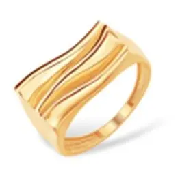 Кольцо декоративное из красного золота