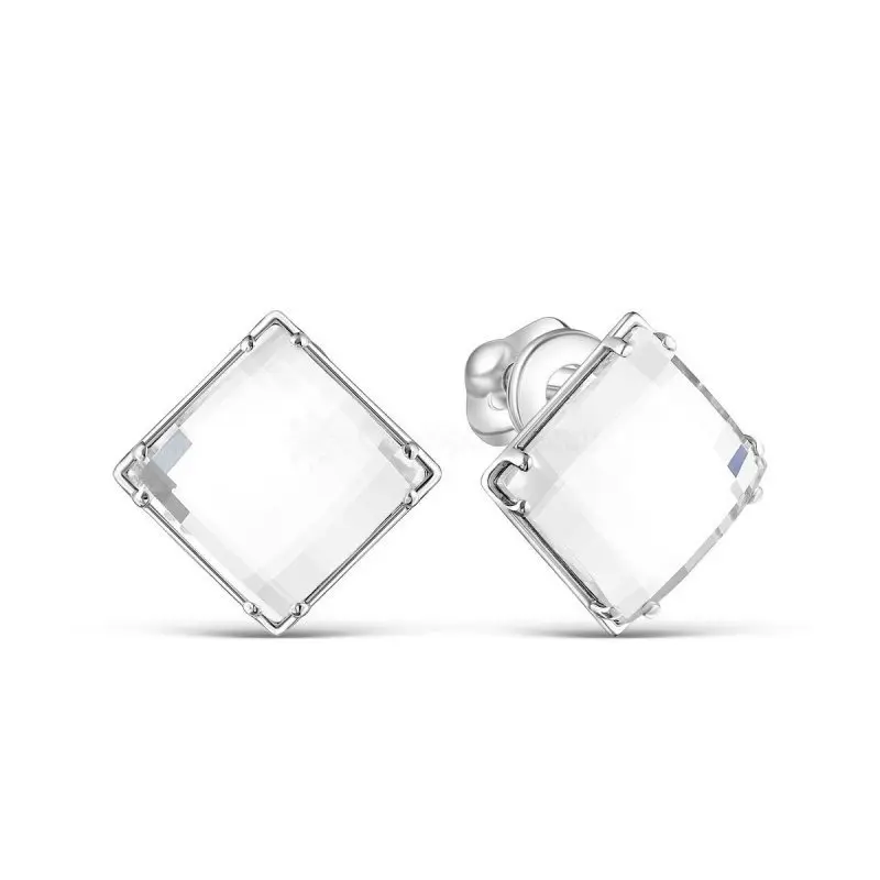 Серьги пуссеты из серебра