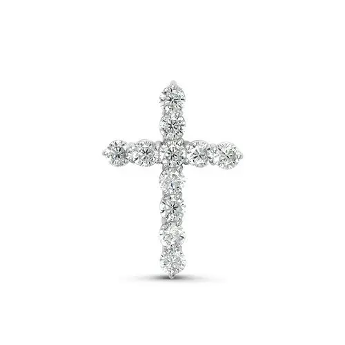 Подвеска декоративный крест из серебра