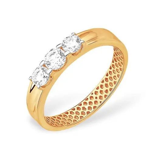 Кольцо декоративное из красного золота