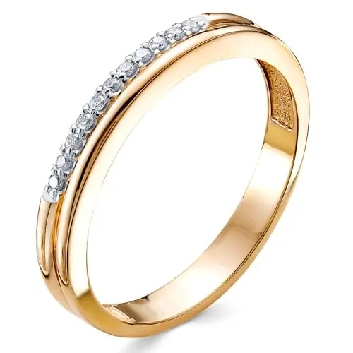 Кольцо декоративное из красного золота