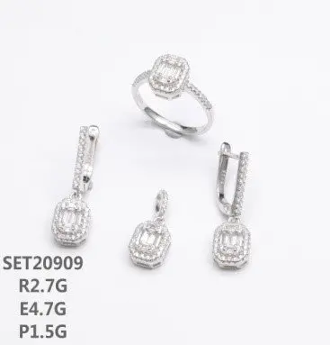 Серьги подвесные из серебра