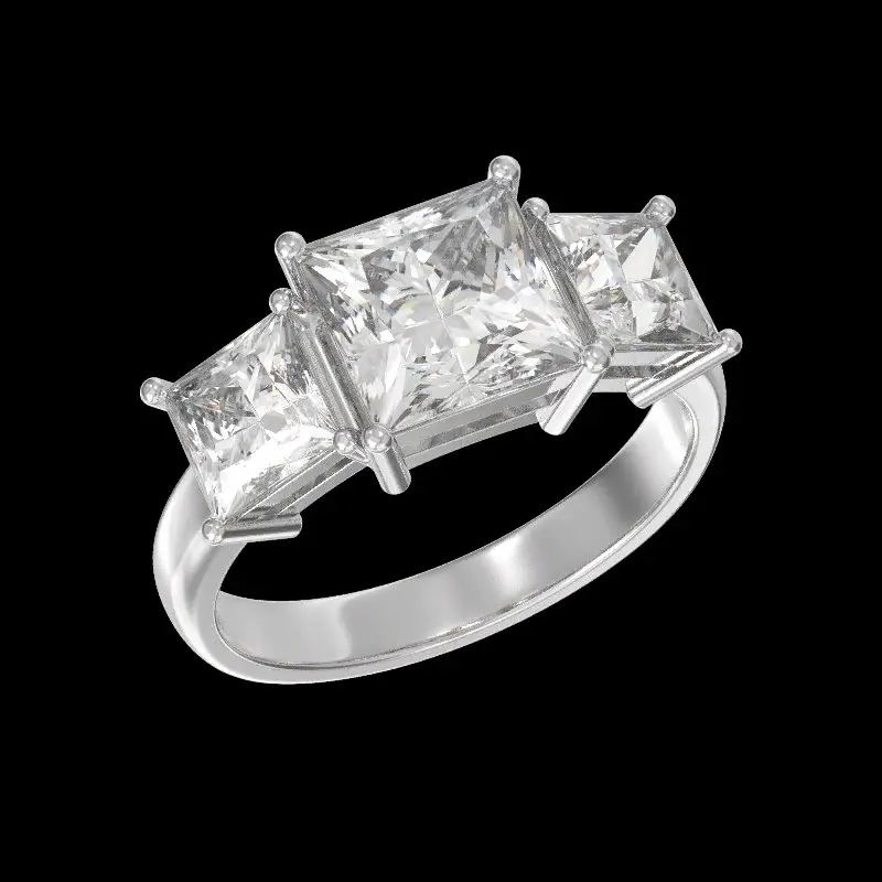 Кольцо декоративное из серебра