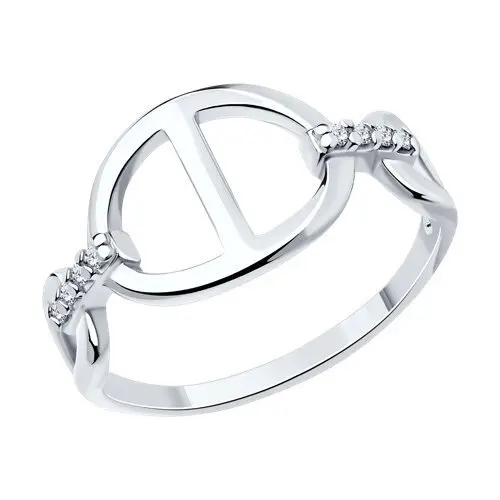 Кольцо декоративное из серебра