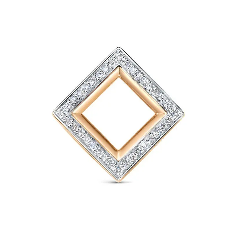 Подвеска бегунок из красного золота