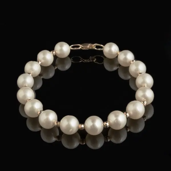 Браслет декоративный из красного золота