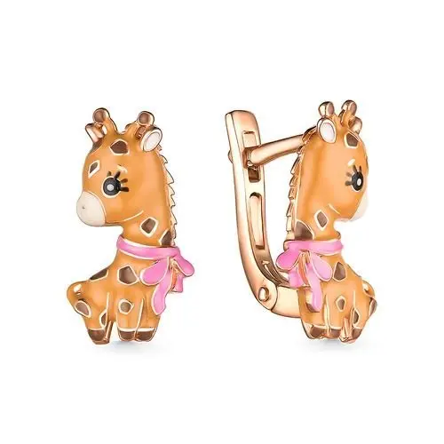 Серьги детские из позолоты