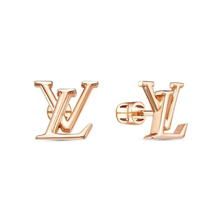 Серьги пуссеты из красного золота