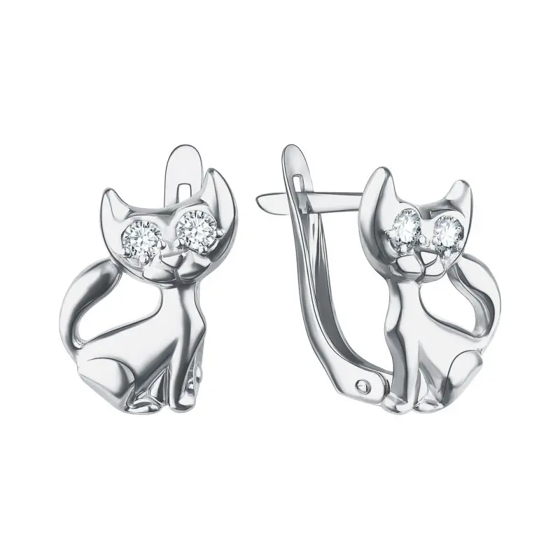 Серьги детские из серебра