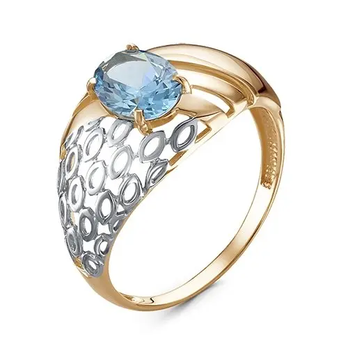 Кольцо декоративное из красного золота