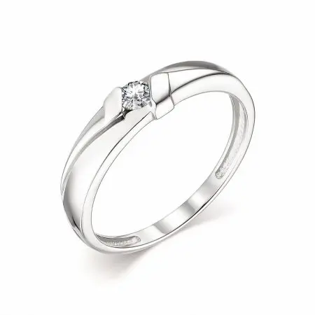 Кольцо декоративное из белого золота