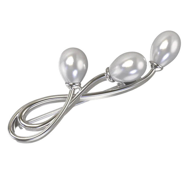 Брошь из серебра