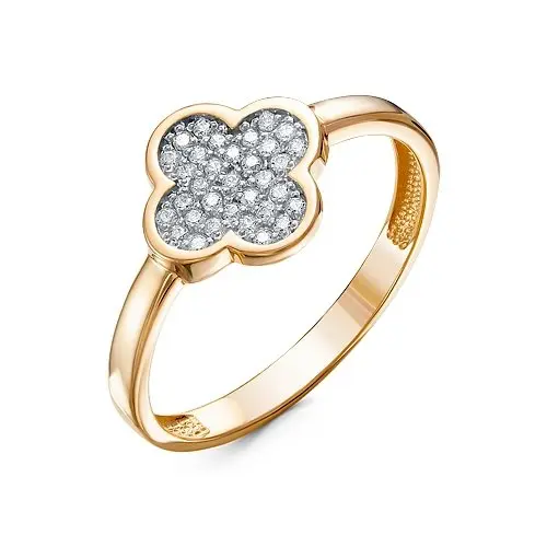 Кольцо декоративное из красного золота