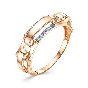 Кольцо декоративное из красного золота