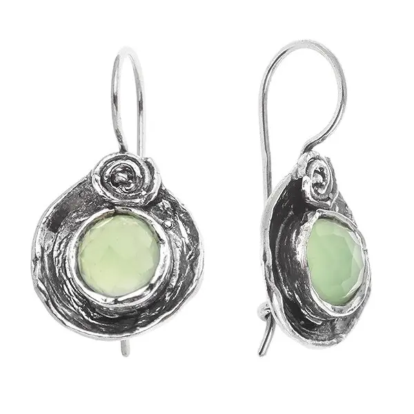 Серьги петельки из серебра