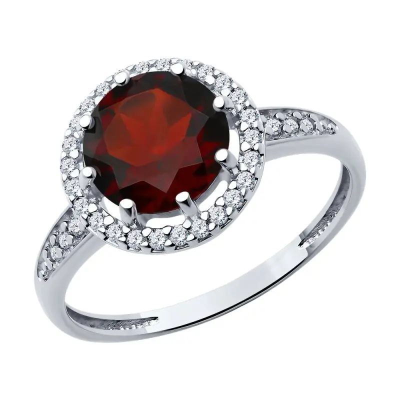 Кольцо декоративное из серебра